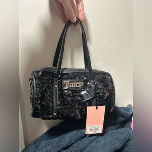 Juicy Couture Black Sequin Shoulder Bag